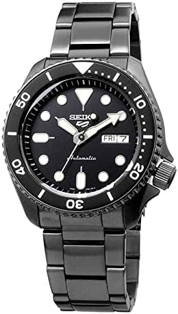 SEIKO SRPD65 Automatic Watch for Men - 5 Sports - Black Dial, Day/Date Calendar, LumiBrite Hands and Markers, and Rotating Bezel, 100m Water-Resistant — view 3