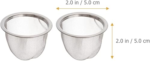 Miniatura 2 de 6 uds. Tetera de té de repuesto de acero inoxidable de malla de filtro Infusor de té chino tetera tetera japonesa Tetera Colador de malla Accesorios