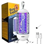 Galtville Mosquito Zapper Indoor Outdoor - Rechargeable 2500mAh Type-C Bug Zapper with Cleaning Brush - 2 in 1 Mosquito Trap Blue Light Lighting Lamp