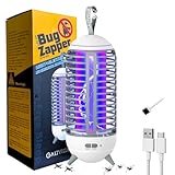 Galtville Antimosquitos Eléctrico Recargable para Interiores - Asesino Eléctrico de Mosquitos - Lámpara Anti Mosquitos - Luz Led Camping - 3 Modos de Luz