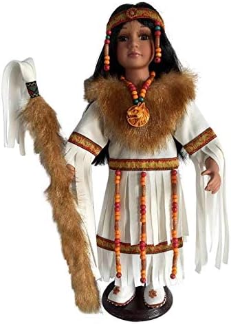 16" Collectible Native American Indian Porcelain Doll (Ruchi) D16696