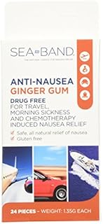 Anti-Nausea Ginger Gum 24 Count (Pack of 3)