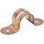 Pipe Strap Copper 3/8 In