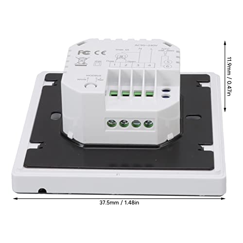 Smart Temperature Controller, White Mobile App Control Pc Abs Water Heating Thermostat Programmable For Bedroom #TOP6