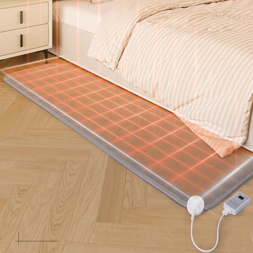 Bubinblau Heated Area Rug, 50x180cm, Gray