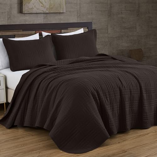 Colcha extragrande de 3 piezas para camas de matrimonio modernas en invierno 2