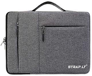 StrapLt 15-16 Inch Laptop Sleeve Bag Case Briefcase | Waterproof Protective Tables Case Laptop Sleeve Case Portable Handle Laptop Bag,Dark Gray for Men & Women (Grey)-picture-10