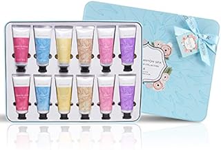Hand Cream Gift Set - 12pc Shea Butter Hand Lotion for Birthday and Holiday with Travel size Moisturizing and Fast-Absorbing, Vegan Gifts for Women Christmas