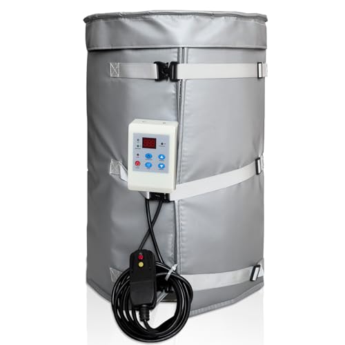 Chauffe-eau de cuve pour tambour et fût de 10 gallons avec isolation thermique métallique