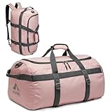 G4Free ジムバッグ 女性用 男性用 45L ダッフルバックパック シューズコンパートメント付き 耐水性 旅行 ウィークエンダーバッグ