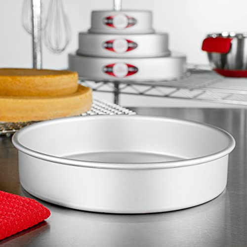 Fat Daddio's Anodized Aluminum Round Cake Pans, 2 Piece Set, 9 x 2 Inch - Image 3