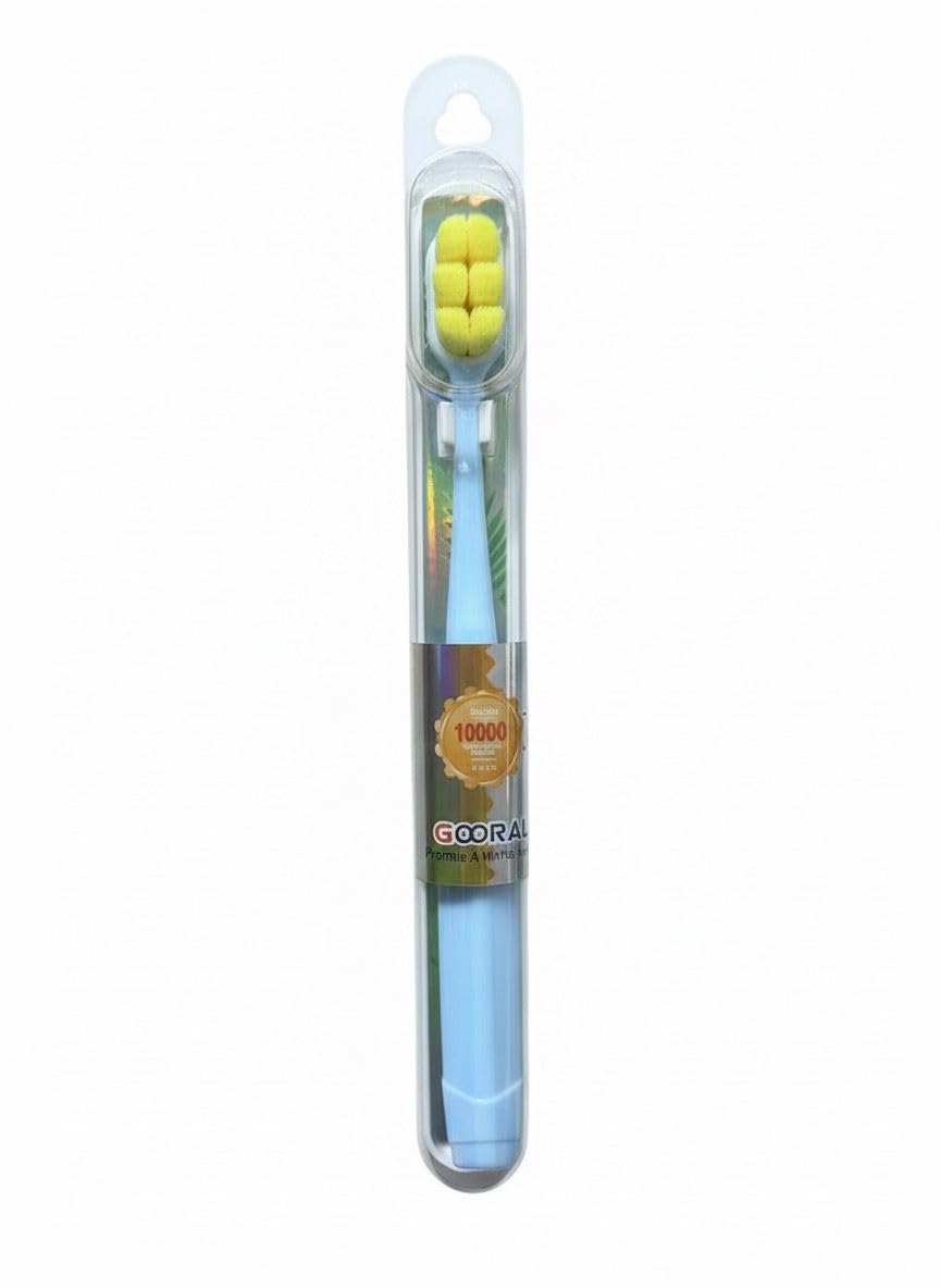 GOORAL Toothbrush with Travel Case, Blue, 10000 Bristles-picture-21
