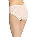 Jockey Women's Underwear Supersoft Hipster - 3 Pack, Pastel Pinwheel/Sand/Frosty Pink, 7