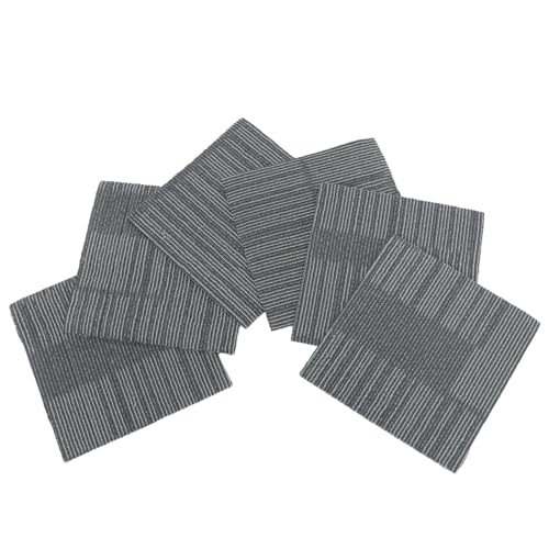 WATIIFUFU Baldosas de Alfombra Autoadhesivas Ignífugas de Polipropileno 30X30 CM 6 MM 6 Piezas Acolchado Grueso para Suelos Interiores Tapete Resistente para Chimenea y Dormitorio