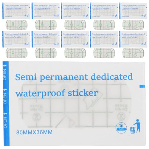 COLLBATH 40 Láminas Protectoras De Plástico Para Párpados Protector De Maquillaje Película Protectora Protector Impermeable Para Ojos Sellador De Cejas Protectores De Tatuajes De