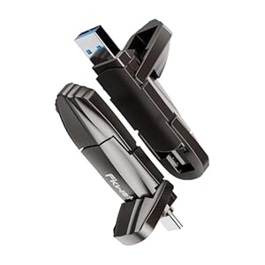 Fikwot FU388 512GB Portable SSD, USB 3.2 Gen2 bis zu 1050MB/s, Externe SSD mit USB A und Typ-C, Externe SSD-Festplatte für iPhone15/16/Android/PC/Mac