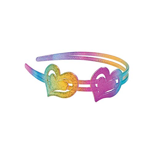 Fun Express - Bc Glitter Rainbow Headband - Apparel Accessories - Accessories - Hair Accessories - 6 Pieces