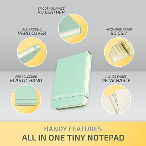 Bloc-notes de poche A7 pour prendre des notes debout avec couverture rigide - 6