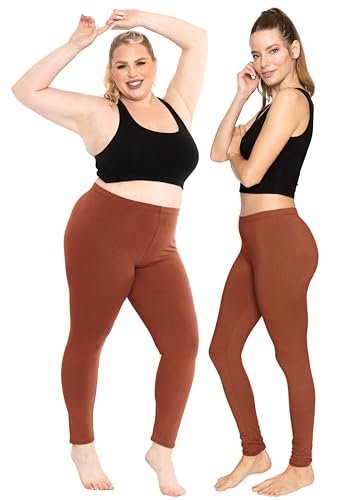 Image of STRETCH IS COMFORT Cotton Capri Leggings, Knee Length Pants, Plus Size