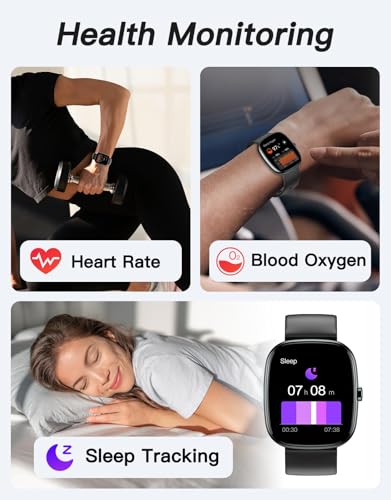 Fitness Trackers, No Bluetooth No APP/Phone Needed, 1.8" Fitness Watch for Men Women with Pedometer Heart Rate/Blood Oxygen/Sleep Monitor 100 Sports, Steps Counter Walking Running Waterproof - Image 5