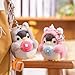 Miokkley Cute Penguin Plush Keychain, Kawaii Penguin Purse Bag Backpack Charms Cute Stuff for Women (Unicorn)