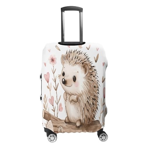 Housse de valise résistante aux rayures en polyester blanc taille M