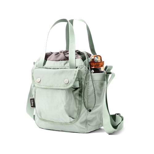 Bellroy Cinch Bucket Bag (compact 9 liter lightweight crossbody bag with external organization internal zip pocket adjustable shoulder strap and adapts to be carried three ways) - Seafoam