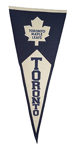 Toronto Maple Leafs Hockey Oversized 40x17 inch Classic Wool Pennant