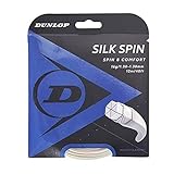 Dunlop Unisex-Adult 624827 Tennis String Silk Spin 12m Set 132mm 1Stück, Natural, One Size