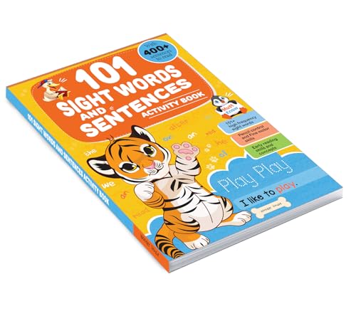 101 Sight Words and Sentences: Activity Book for Children | 400+ Sentences to Read and Practice | Ages 4–7 | Build Early Reading Fluency with Fun Exercises
