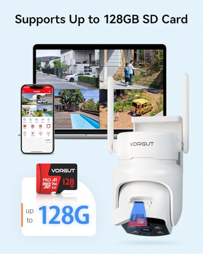 Image of Solar Security Camera Wireless Outdoor, 4MP Solar Powered Cameras for Home Security, 360 Pan Tilt, Color Night Vision, PIR Human Detection, 2.4G /5G WiFi, IP66 Surveillance Cam, White