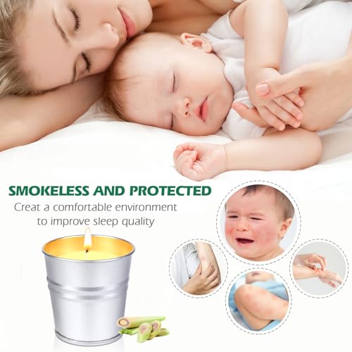 Citronella Candles Outdoor Indoor, 12 Pack Citronella Candles for Patio, Summer Outdoor Candle Bulk for Home Garden Yard Camping Outside Decorative, 2.2oz Small Candle Set - Image 3