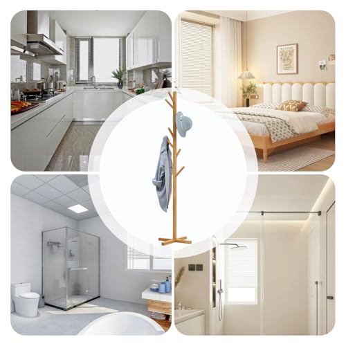 Arbre à manteau en bois design pour optimiser le couloir et la chambre