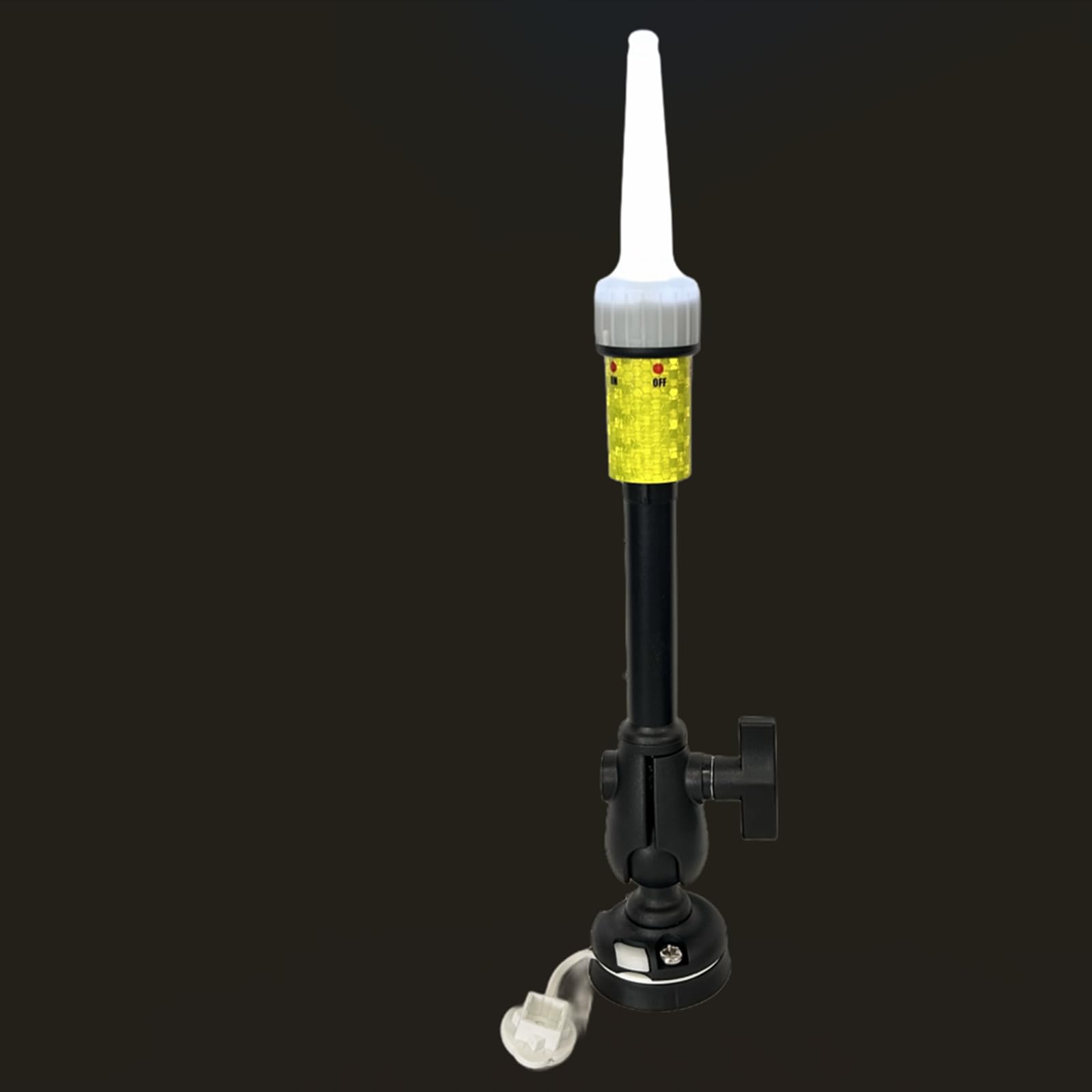Kayak Light Luce per Kayak Barra Luminosa Palo Accessorio Antiurto Impermeabile Breve Montaggio in Nylon Acciaio PP Adatta a Club Pescatori Notturni