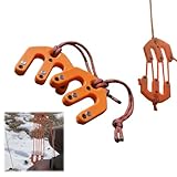 Game & Gear Hoist Block and Tackle System, Ultralight Hunting Game Hoist, Portable Nylon Block and Tackle Pulley System, Compact Game Lifting Tool for Backcountry Hunting