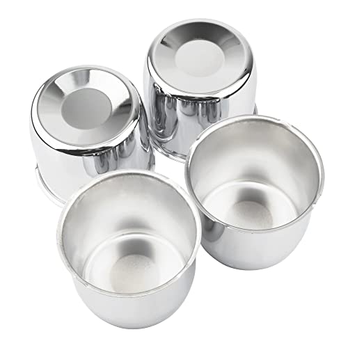 Steel.Frame.Motor 4Pc 4.25inch Trailer Wheel Center Caps 108mm Fit 4.25"" Center Bore Truck Trailer RV SUV Wheels Rims Carbon Steel Silver Hub Covers 3.66in Height
