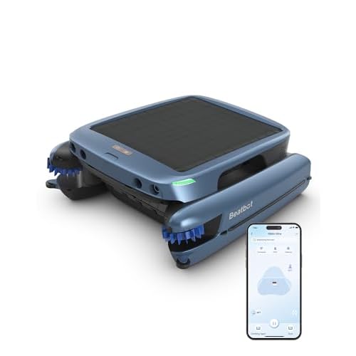 Beatbot iSkim Ultra Solar Powered Robotic Pool Skimmer, Pool Surface Cleaner Robot, Dual Charging Options, Water Clarification, Edge & Corner Cleaning, S-Path Optimization, App Control, Ocea