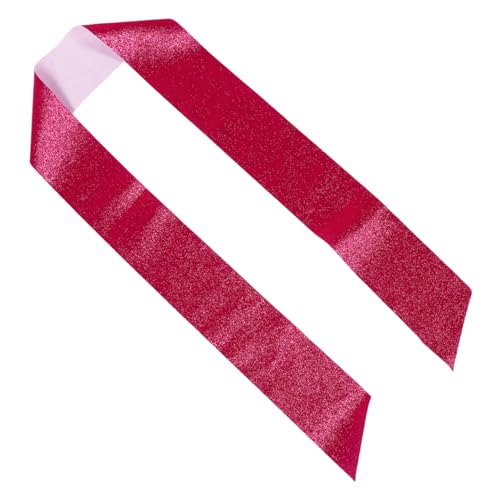 RORPOIR ウエストベルト シニア用サッシュ グリッター ブランクサッシュ 装飾用 4個 パーティー用サッシュ ママになるサッシュ 誕生日デコレーション