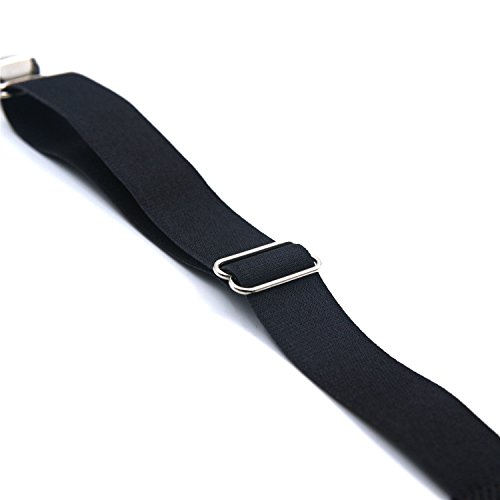 Loosco [4 Packs Elastic Adjustable Women's Boot Straps Pant Stirrups With Extra Heavy Sturdy Clip #TOP4