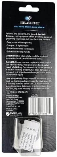 Miniatura 2 de Cortadora de pelo de nariz y oreja de acero inoxidable para hombre