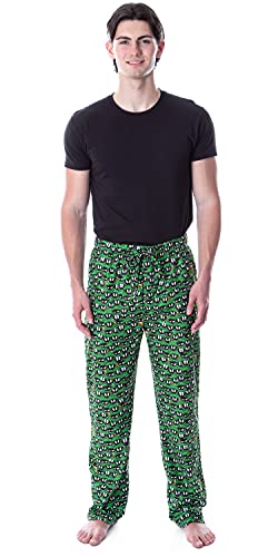Looney Tunes Men's Marvin The Martian Allover Character Head Lounge Sleep Pajama Pants2
