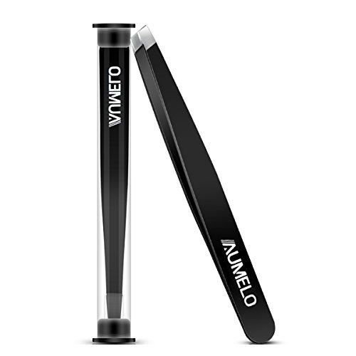 Tweezers for Eyelash Extensions by AUMELO - 3 PCS Professional Stainless Steel Precision Eyelashes Lash Tweezers Set for Your Beauty - Steel Pointy Ends Meet Perfectly