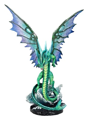 Figura Dragón de Agua 13 in para Decoración Hogar y Jardín miniatura 4