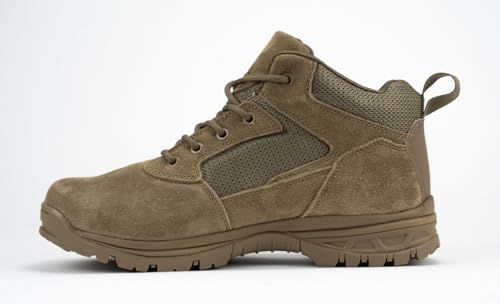 RYNO GEAR Men's Military & Tactical Boots, CoolMax Tactical Combat Military Durable Leather Work Utility 4.5" Boots3