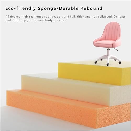 Chaise d'ordinateur en cuir synthétique pivotante - 6