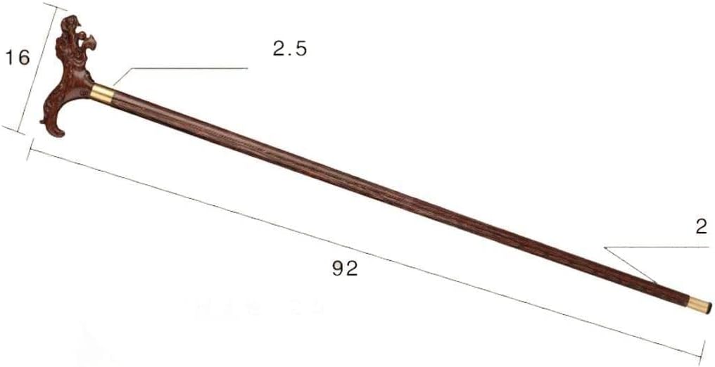 Canes Solid Wood Chicken Wings Sizes Cane Walking Stick Head The Dragon Supplies Old Gifts Walker Crutch Solid Wood Cane Old Man Wooden Elderly Crested Head Faucet Crutch
