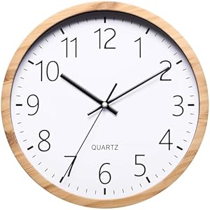 Holz runde Wanduhr