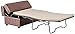 Coaster Home Furnishings Upholstered Bench with Fold Out Sleeper and Casters, Dark Brown, 28.5