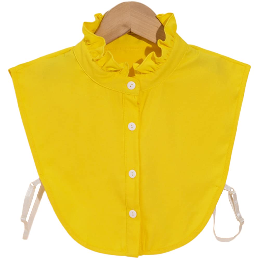 LoudSung False Collar Detachable Half Shirt Blouse Fake Collar Colorful Elegant Design for Women Girls
