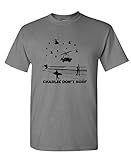 The Goozler Charlie Don't SURF - Apocalypse Vietnam - Mens Cotton T-Shirt, M, Charcoal